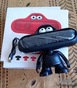 Bluetooth колонка с анимационен герой, черна
