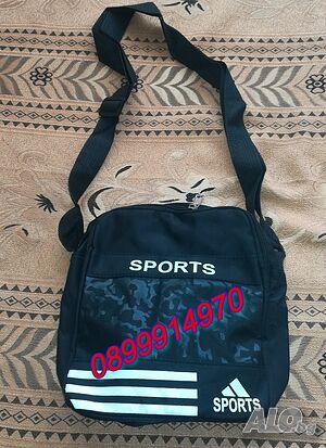 Спортна, маркова, мъжка чанта с твърди прегради и дълга дръжка/ Sports, branded, men’s bag