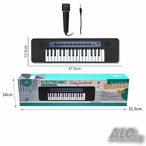 🎹 Детска йоника с микрофон - Идеална за малките музиканти 🎤
