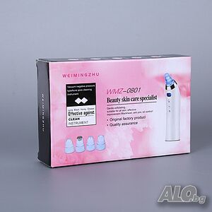 💆‍♀️ Уред за почистване на пори и черни точки с вакуум, 4 приставки💆‍♀️