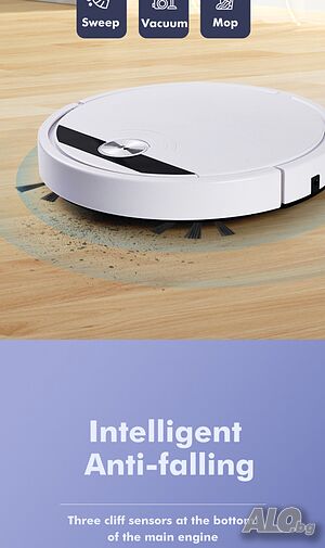 🧹 Робот за почистване с моп, две четки и приложение за телефон с Wi-Fi 🧹