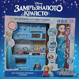 🍳 Детски кухненски комплект „Елза - Замръзналото кралство“ - My Modern Kitchen Playset ❄️