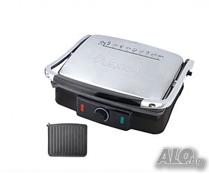 Тостер преса за сандвичи и грил, Lexical LSM-2507, 2200W, гранитни плочи