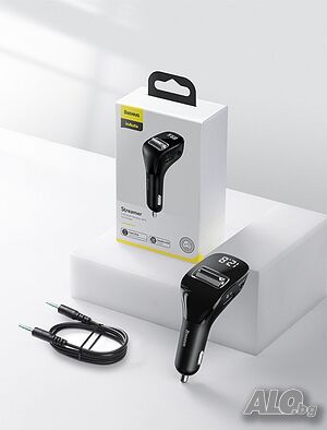🎵 Промоция на трансмитер за кола с малък LED дисплей - HF71 Baseus! 🎵
