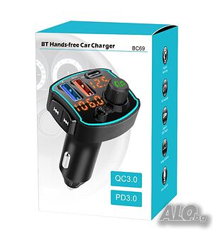 🚗 Промоция на FM предавател и бързо зарядно за кола с USB-C и USB-A бързо захранване HF67! 🚗