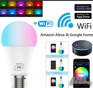 Интелигентна WiFi, smart, LED крушка - Интелигентна крушка с достъп