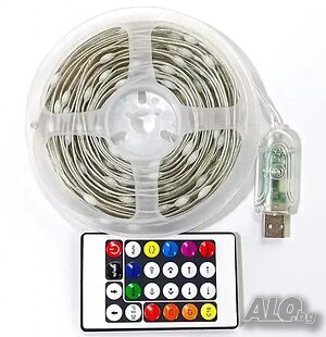 RGB LED Магическа светлинна лента с дистанционно и Bluetooth управление с приложение