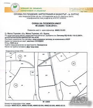 Продава се атрактивен поземлен имот с лице на международен път Бургас - Турция (ГКПП Малко Търново)