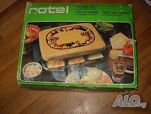 Продавам малка фурна с 6 броя малки тиганчета Raclette-Ofen - Rotel-НОВА