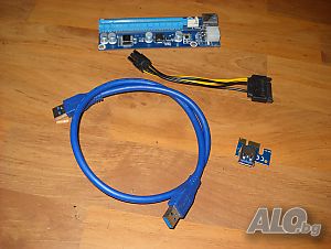 Екстендери за видеокарта PCI-E express 1 to 16 екстендери/райзери VER 006C. PCI-E express
