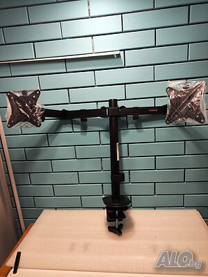 VonHaus Стойка за Два Монитора 13-32” - Регулируема, VESA съвместима