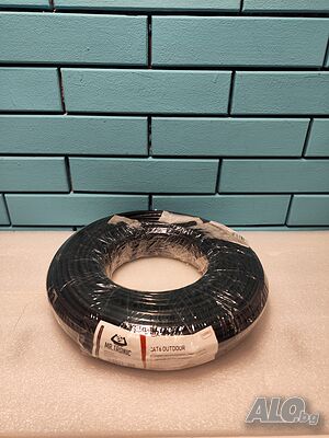 Mr. Tronic Cat 6 Ethernet Кабел 50м - 1 Gbps UTP, Черен