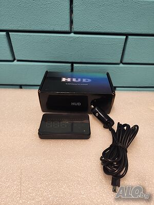 Многоцветен LED HUD дисплей за автомобил 90x12x54 мм