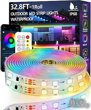 10 м RGB+IC LED лента IP68 за външна употреба, 24 V