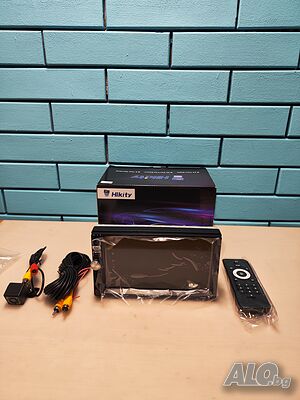 Hikity 1Din CarPlay Car Radio with 7” Touch Screen