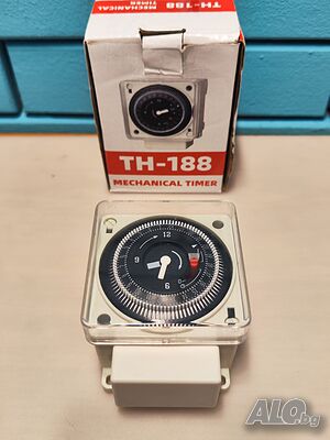 Механичен Таймер - 220-240V, 16A, 24 Часа, Аналогов Таймер за Устройства