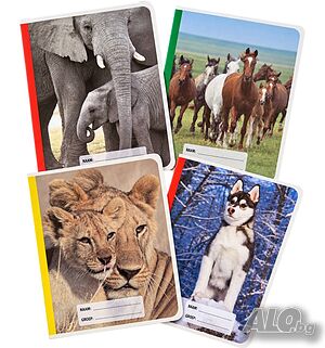 Тетрадки с красиви корици - на квадратчета и редове | 25 бр. - 5 €