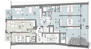 Четиристаен апартамент 207 кв.м. Тухла 2 етаж Непоследен