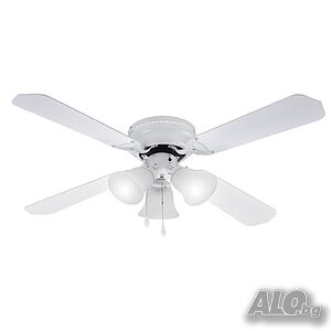 Вентилатор таванен 42’’ Muhler MCF-4262W N, 55W, осветление - 1бр крушки, MDF