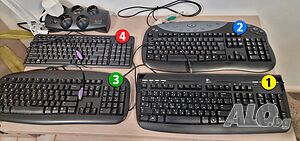 ⌨️ Четири клавиатури Logitech, Delux и Мултимедийна - поотделно или комплект
