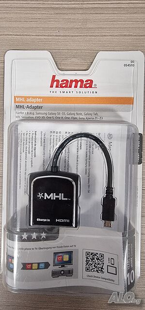 📱 Hama 54510 MHL адаптер - телефон към телевизор, чисто нов