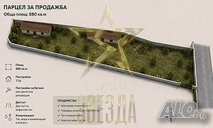 🌳 Ограден парцел - 880 кв, с. Бяла Река, Първомайско