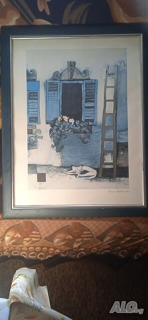 Литография Rosina Wachtmester с сребьрно фолио