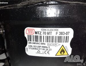 Компресор MTZ70MT TURK ELEKTRIK за хладилник R600A 5383505131