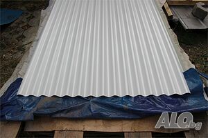 Вълнообразна пластифицирана ламарина Sn18x75-1050 RAL9002 в София