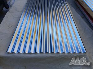Вълнообразна поцинкована ламарина Sn18x75-1050 в София