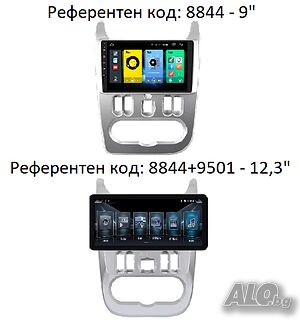 RENAULT DACIA SANDERO DUSTER LOGAN LADA LARGOS 2009-2015 - 9’’ Андроид Навигация, 8844