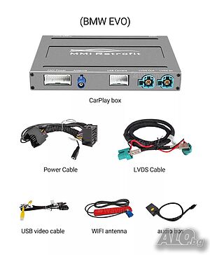 BMW I3 / I01 / I8 2017-2019 EVO SYSTEM Безжичен APPLE CARPLAY ANDROID AUTO MMI BOX, 9655