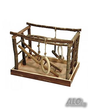 Кът за игра на папагали и малки птички - 35х25х25см. - Модел: 82949