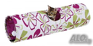 Тунел за Котки FLOWER 90x25 см. - Модел: 82638