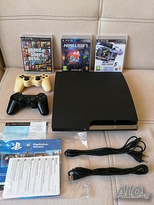 Sony Playstation 3 GTA 5, MINECRAFT, GRAN TOURISMO 5