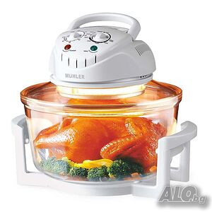 Комбинирана 2в1 халогенна фурна и еър фрайър MFC-1200,1400W,12 л.