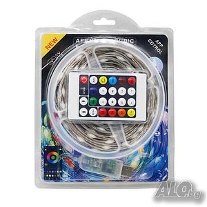 RGB LED Магическа светлинна лента с дистанционно и Bluetooth управление с проложение R LED23