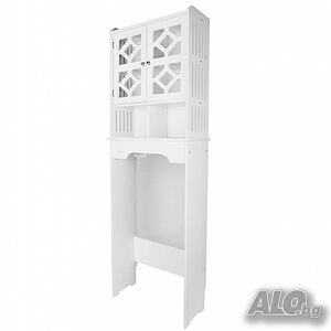 Waterproof Bathroom стилен шкаф за баня над тоалетна 48 х 23 х 150 см;