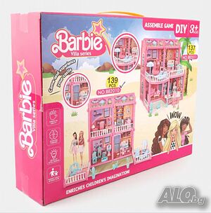 Детски комплект играчки „Направи си сам“, Lovey Assemble Doll Set 139 части
