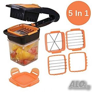 Кухненско, мултифункционално ренде за плодове и зеленчуци 5 в 1 Genius Nicer Dicer