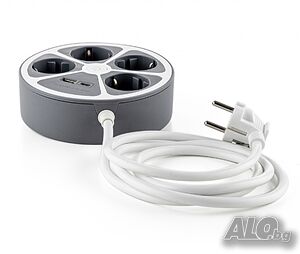 Удължител Technaxx, 4 контакта, 1x USB-A, 1x USB-C