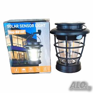 Соларна сензорна лампа с LED осветление Hop-8818F