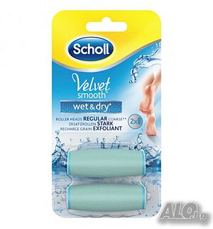 Резервни ролки за електрическа пила, 2 броя - Scholl Velvet Smooth Wet & Dry