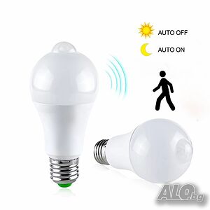 Лампа LED със сензор за движение, 220V