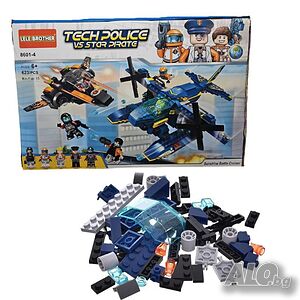 Конструктор ”Tech Police vs Star Pirate” 5 броя фигурки - 623 части, 6+ 8601-4