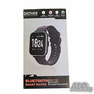 Bluetooth смарт часовник със сензор за телесна температура и пулс Denver SW-163