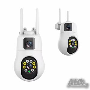 Смарт PTZ WiFi камера за външен монтаж 2x 3MP, ICSee