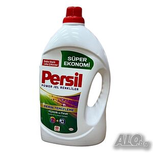 Течен перилен препарат Persil за цветно пране - 3,9 литра, 60 пранета, дълбоко почистване