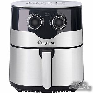 Фритюрник с горещ въздух Lexical Airfryer LAF-3004, 8L, 1800W, инокс