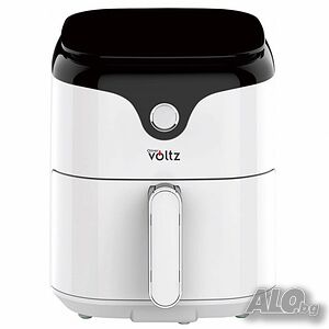 Фритюрник AirFryer Voltz, 1400W, 3.5л., Горещ въздух, Таймер, до 200°С, Дигитален, подвижна скара